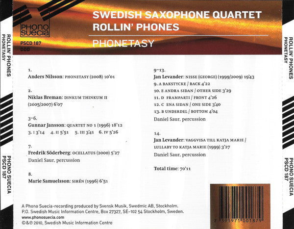 Rollin' Phones : Phonetasy (CD, Album)