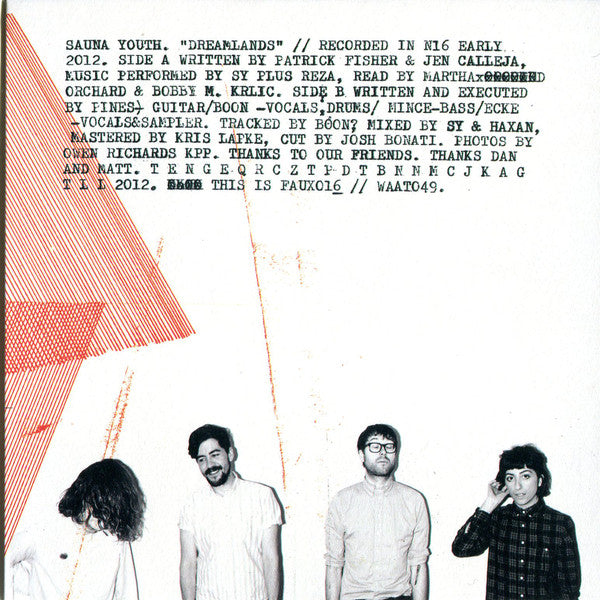 Sauna Youth : Dreamlands (CD, Album)
