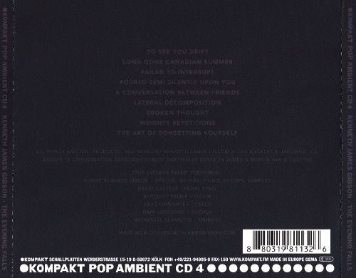 Kenneth James Gibson : The Evening Falls (CD, Album)