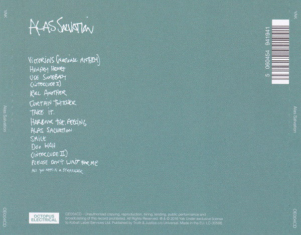 Yak (4) : Alas Salvation (CD, Album)