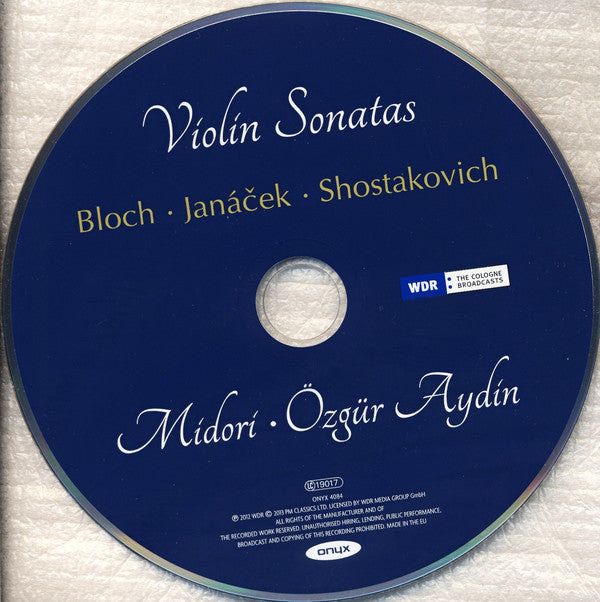Midori Goto • Özgür Aydin - Ernest Bloch • Leoš Janáček • Dmitri Shostakovich : Violin Sonatas (CD, Album)