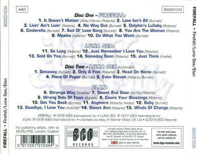 Firefall : Firefall / Luna Sea / Elan (2xCD, Comp, RE)