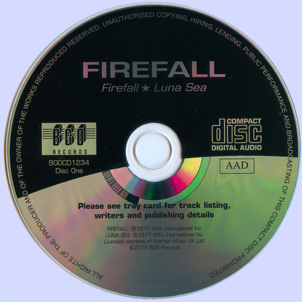 Firefall : Firefall / Luna Sea / Elan (2xCD, Comp, RE)