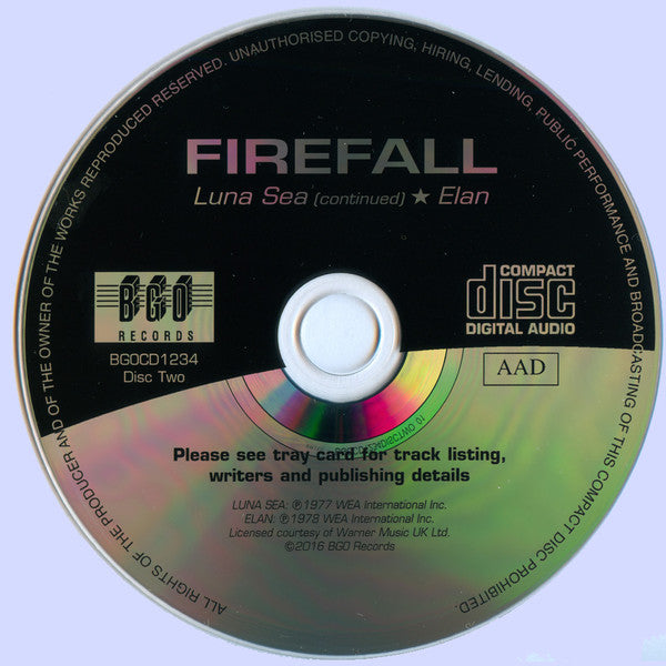 Firefall : Firefall / Luna Sea / Elan (2xCD, Comp, RE)