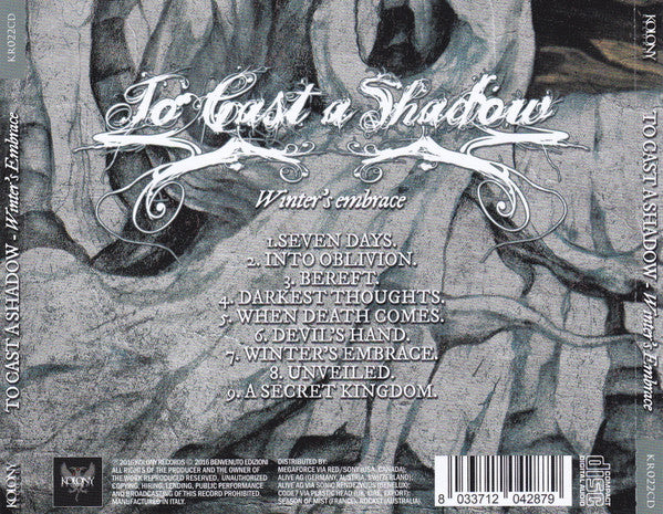 To Cast a Shadow : Winter's Embrace (CD, Album)