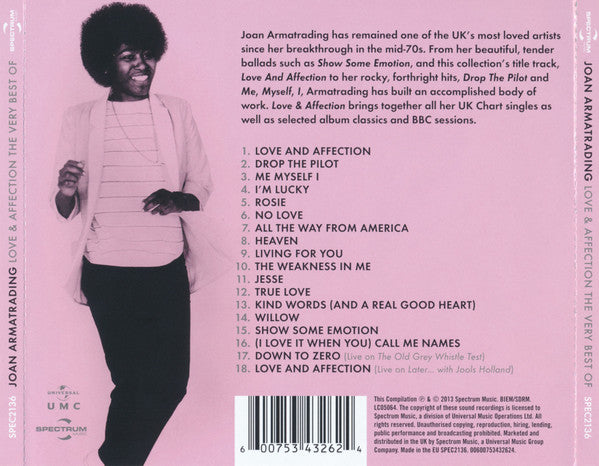 Joan Armatrading : Love And Affection: The Very Best Of (CD, Comp)