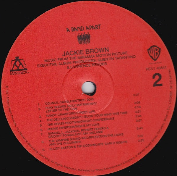 Various : Jackie Brown (Music From The Miramax Motion Picture) (LP, Comp, RE, 180)