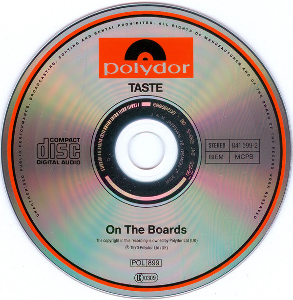 Taste (2) : On The Boards (CD, Album, RE)
