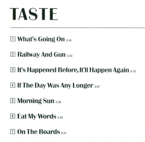 Taste (2) : On The Boards (CD, Album, RE)