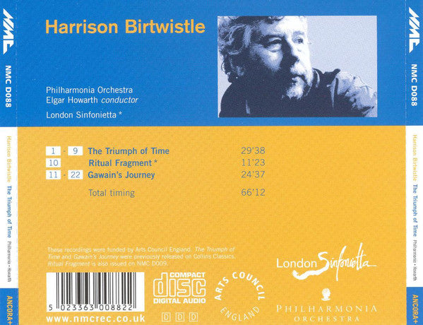 Harrison Birtwistle : The Triumph Of Time / Ritual Fragment / Gawain's Journey (CDr, Album, Comp)