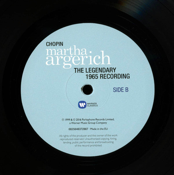 Frédéric Chopin, Martha Argerich : The Legendary 1965 Recording (LP, RE, RM, Gat)