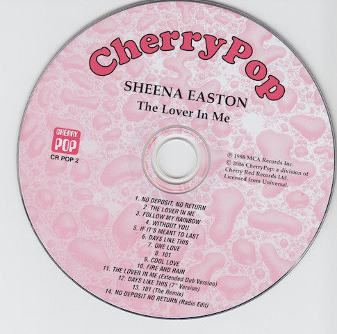 Sheena Easton : The Lover In Me (CD, Album, RE, RM)