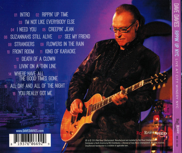 Dave Davies : Rippin' Up NYC - Live At City Winery NYC (CD, Album)