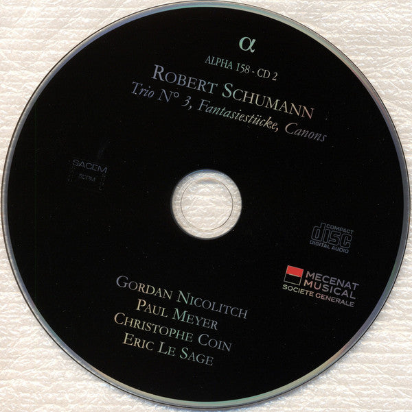 Robert Schumann - Gordan Nikolitch, Paul Meyer, Christophe Coin, Éric Le Sage : Klavierwerke & Kammermusik - IX (2xCD, Album)