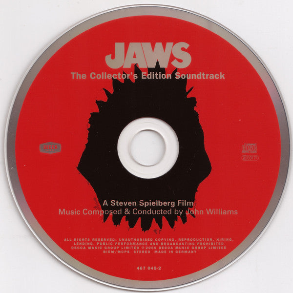 John Williams (4) : Jaws (The Collector's Edition Soundtrack) (CD, Album, RE, RM, Dig)