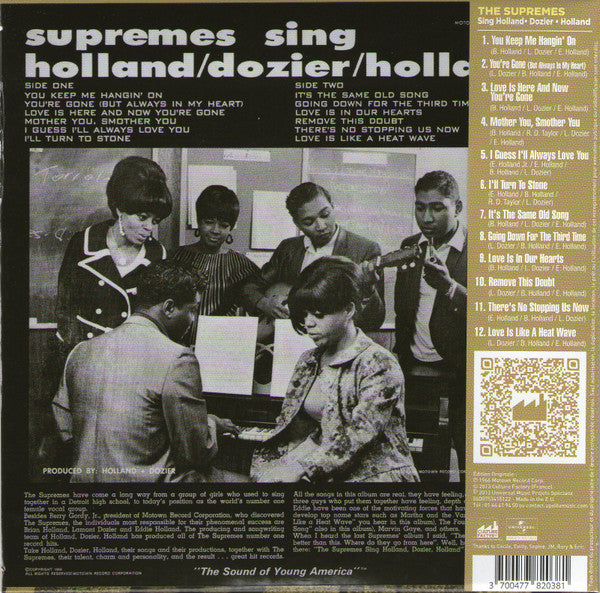The Supremes : Supremes Sing Holland▪Dozier▪Holland (HDCD, Album, RE)