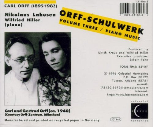 Carl Orff : Orff-Schulwerk Volume Three / Piano Music (CD, Album)