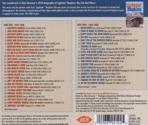 Lightnin' Hopkins : His Blues (2xCD, Comp, Mono)