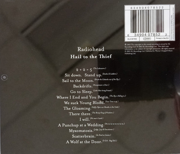 Radiohead : Hail To The Thief (CD, Album, RE)