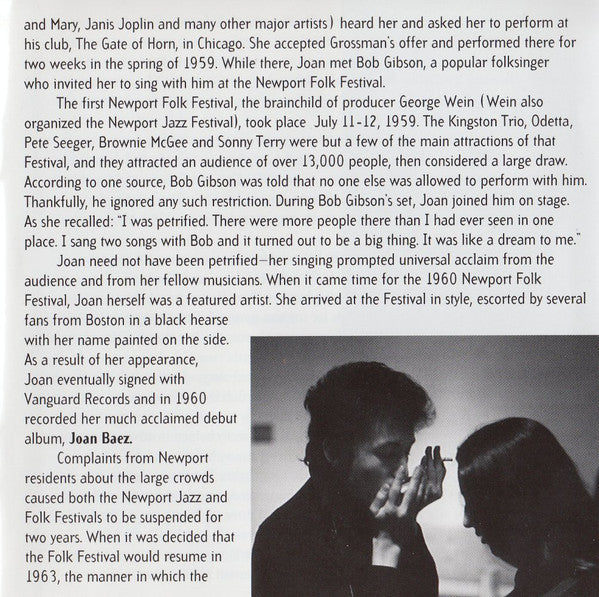 Joan Baez : Live At Newport (CD, RE)