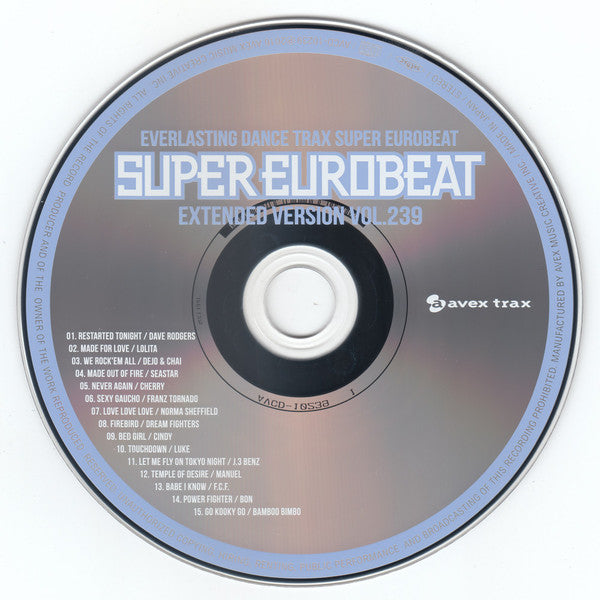 Various : Super Eurobeat Vol. 239 - Extended Version (CD, Comp)