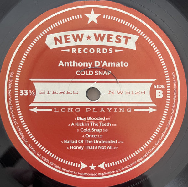 Anthony D'Amato : Cold Snap (LP, Album)