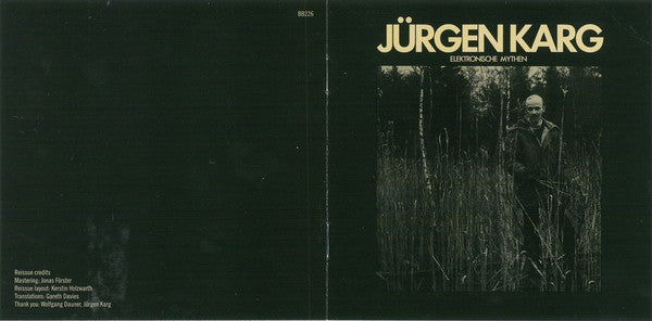 Jürgen Karg : Elektronische Mythen (CD, Album, RE)
