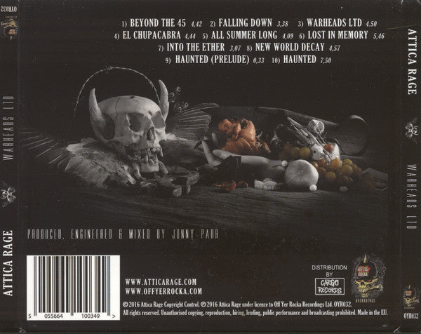 Attica Rage : Warheads Ltd. (CD, Album)