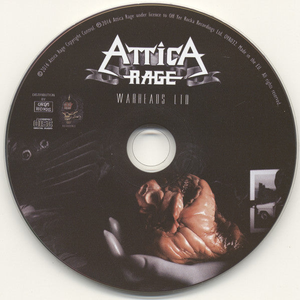 Attica Rage : Warheads Ltd. (CD, Album)