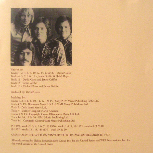 Bread : The Sound Of Bread (Their 20 Finest Songs) (CD, Comp, RE)
