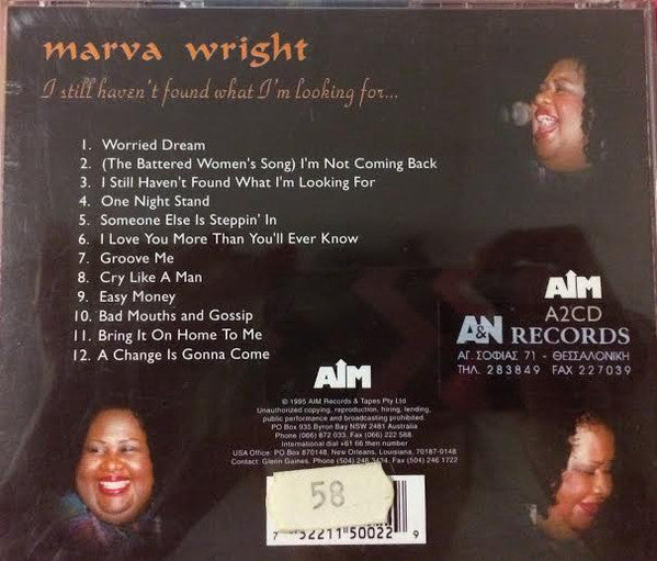 Marva Wright : I Still Haven't Found What I'm Looking For... (CD, Album)