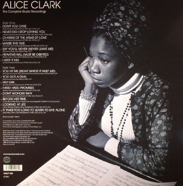 Alice Clark : The Complete Studio Recordings 1968-1972 (LP, Comp, RE, 180)