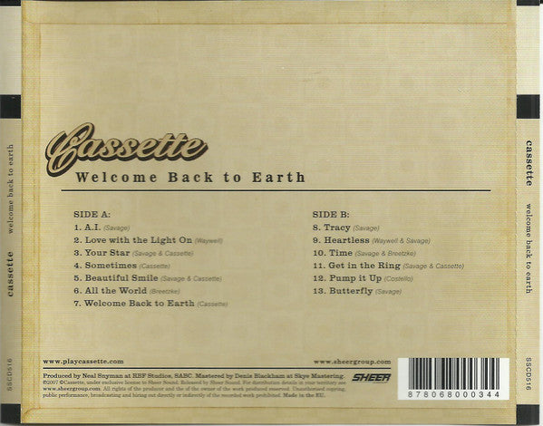 Cassette (8) : Welcome Back To Earth (CD, Album)