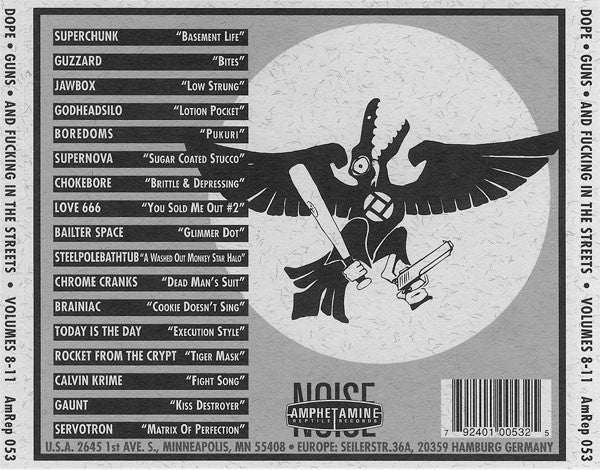 Various : Dope-Guns-'N-Fucking In The Streets Volumes 8-11 (CD, Comp)