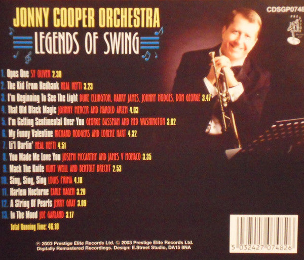 Jonny Cooper Big Band : Legends Of Swing (CD, Album)