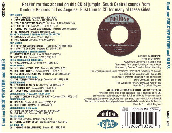 Various : Rock 'n' Rhythm And Blues (CD, Comp, RE)