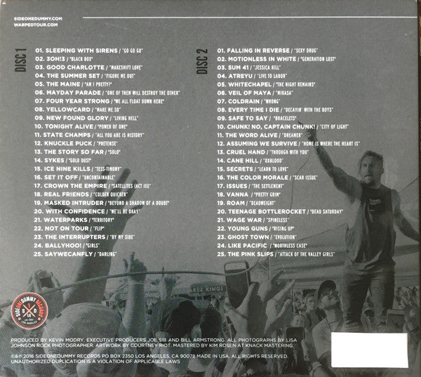 Various : Vans Warped Tour 2016 Compilation (2xCD)