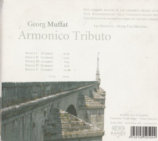 Georg Muffat - Les Muffatti, Peter Van Heyghen : Armonico Tributo  (CD)