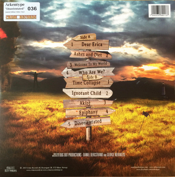 Arkentype : Disorientated (LP, Album, Ltd, Num, Yel)