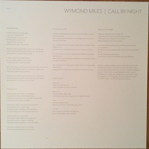 Wymond Miles : Call By Night  (LP, Album)