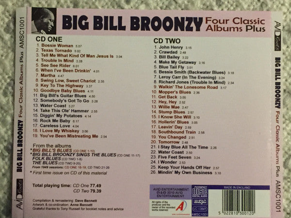 Big Bill Broonzy : Four Classic Album Plus (2xCD, Comp, RM)