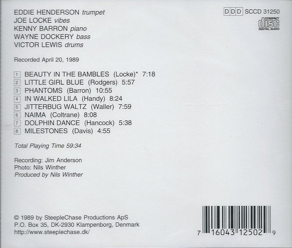 Eddie Henderson Quintet : Phantoms (CD, Album)