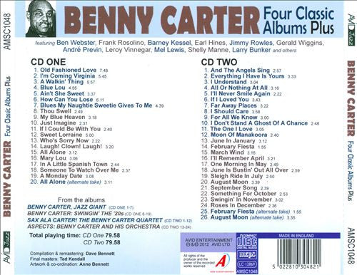 Benny Carter : Four Classic Albums  Plus (2xCD, Comp, RM)