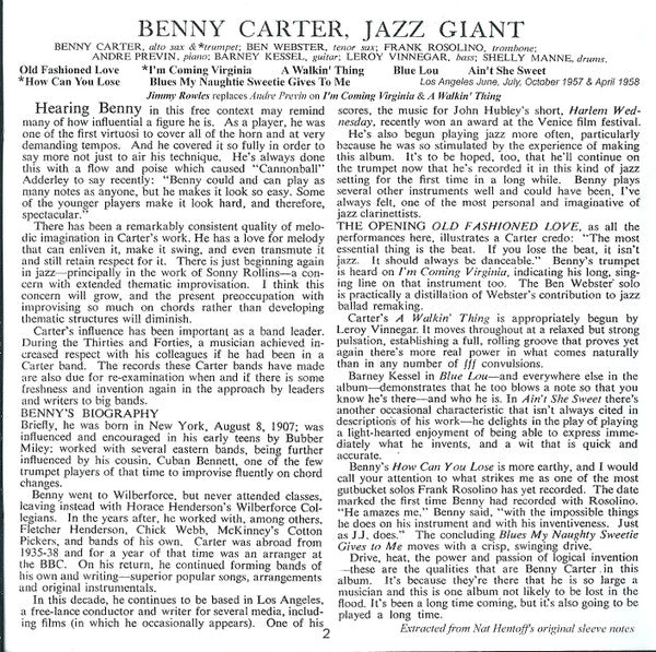 Benny Carter : Four Classic Albums  Plus (2xCD, Comp, RM)