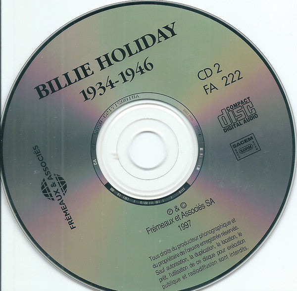 Billie Holiday : Vol. 2 -  New York - Los Angeles - 1934 - 1946 (2xCD, Comp)