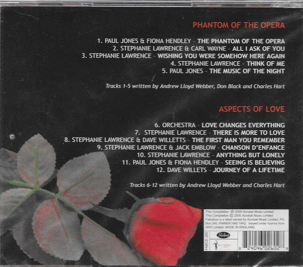 Various : Music And Songs From "Aspects Of Love" & "Phantom Of The Opera" (CD, Comp)
