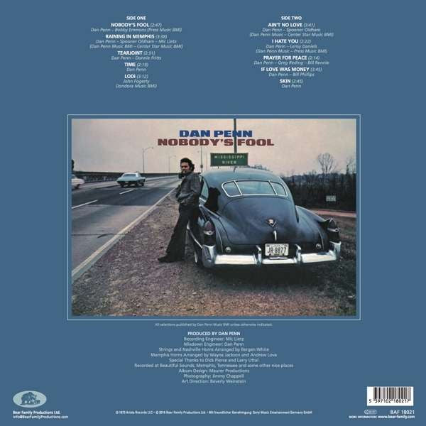 Dan Penn : Nobody's Fool (LP, Album, RE, Gat)