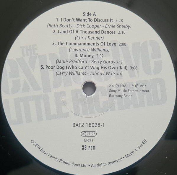 Little Richard : The Explosive Little Richard (2xLP, Album, RM, Gat)