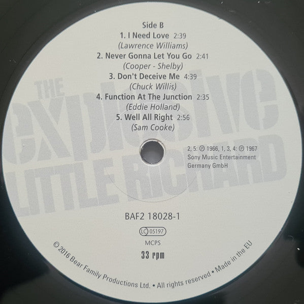 Little Richard : The Explosive Little Richard (2xLP, Album, RM, Gat)