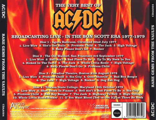AC/DC : Hot As Hell - Broadcasting Live / Rare Gems From the Vaults (4xCDr, Unofficial)